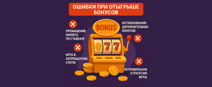 Ошибки при отыгрыше бонусов в казике