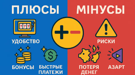 Плюсы и минусы интернет казиков